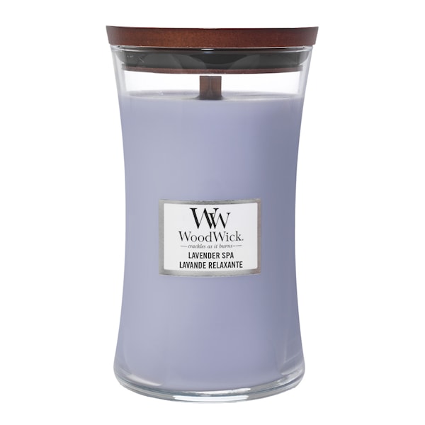 Hourglass doftljus stor lavender spa