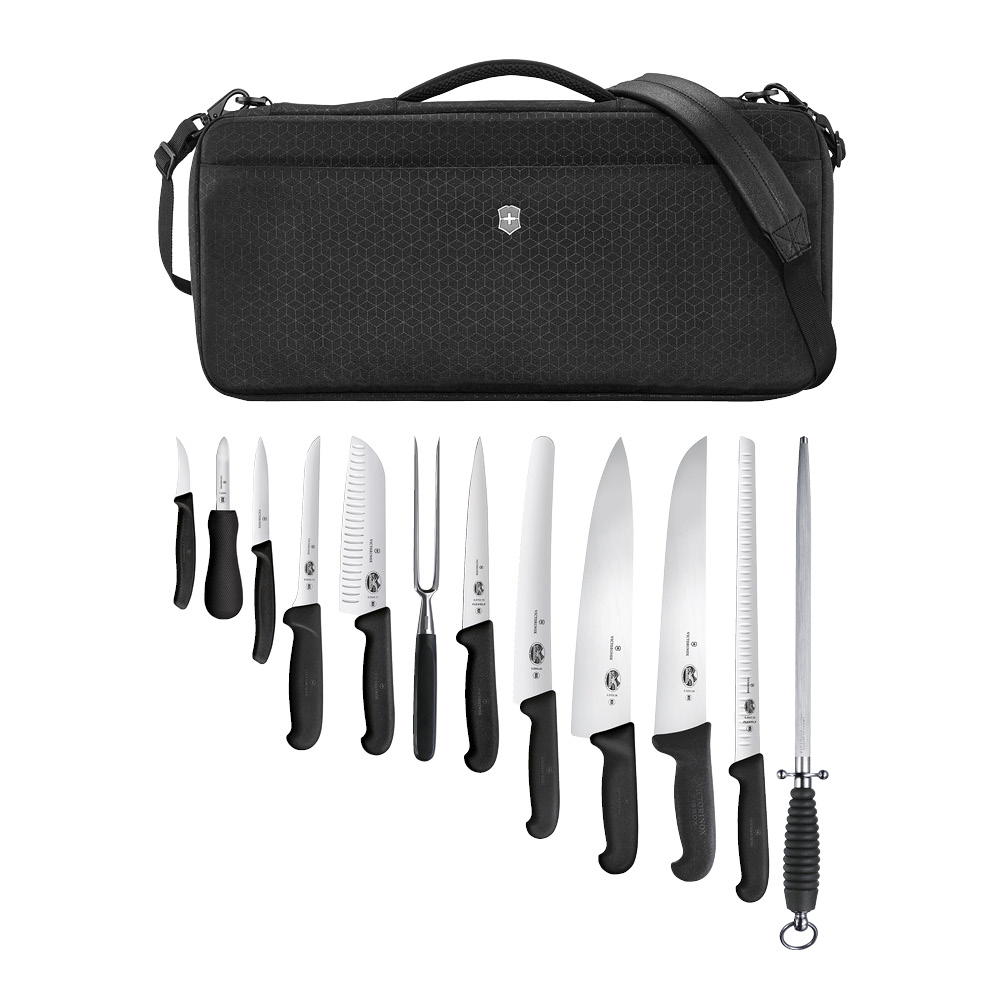 Läs mer om Victorinox - Victorinox knivväska 12 delar svart