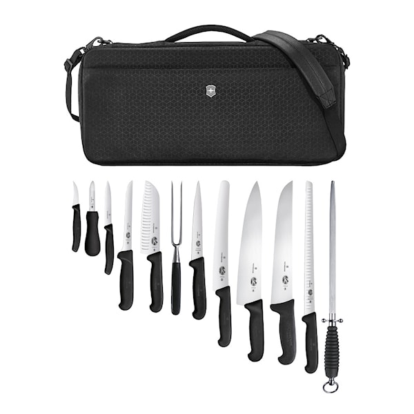 Victorinox knivväska 12 delar svart