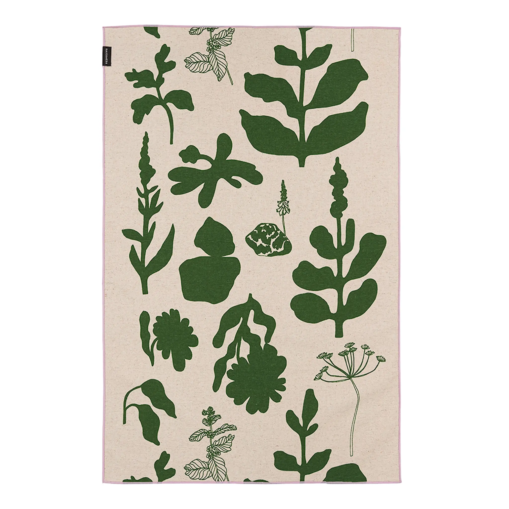 Marimekko Elokuun kjøkkenhåndkle 47x70 cm grønn/ublekt bomull