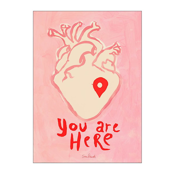 Sissan Richardt poster 50x70 cm you are here