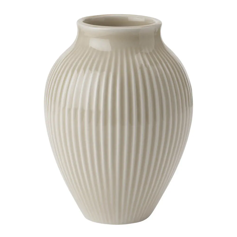 Ripple vase 12,5 cm sand