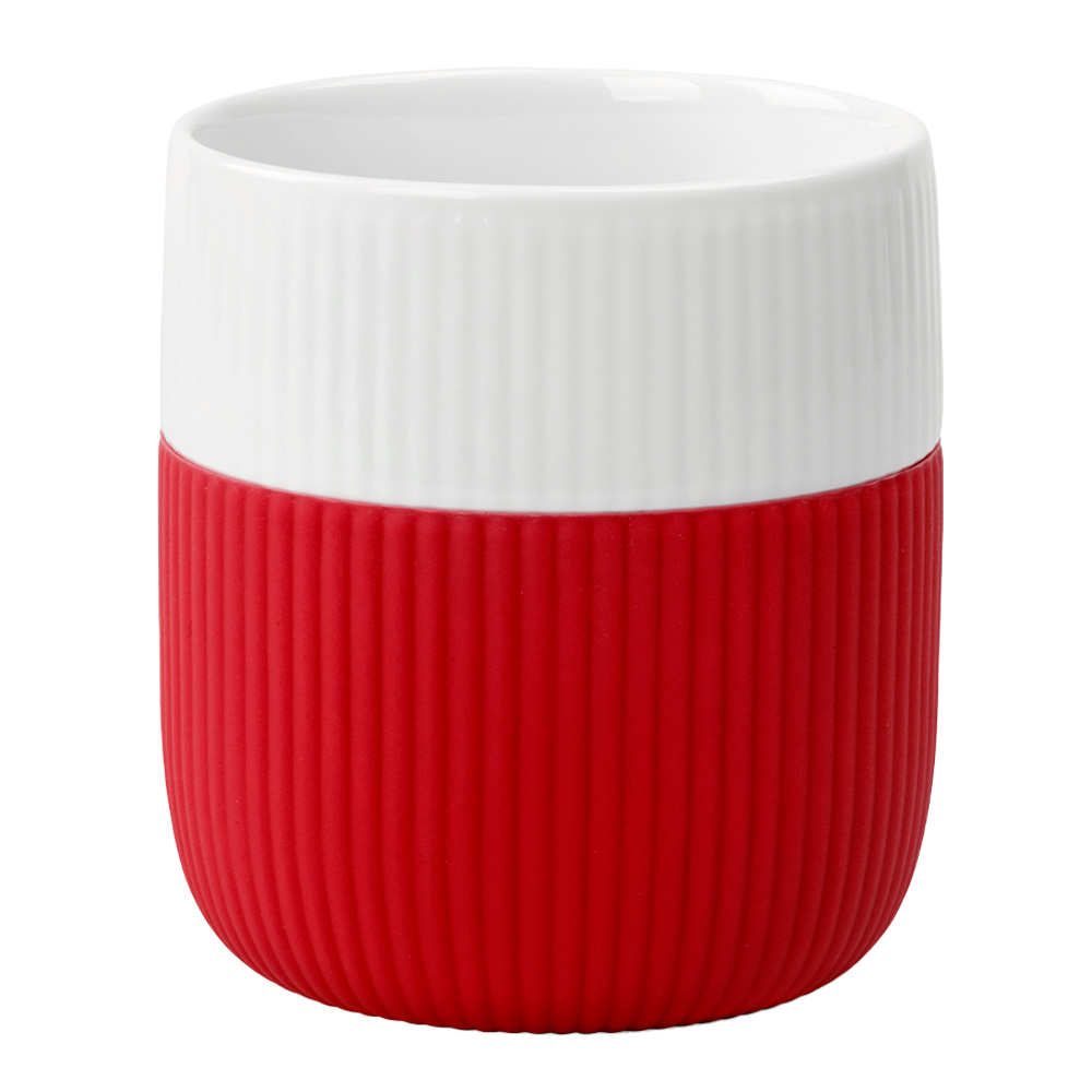 Royal Copenhagen – Fluted Contrast Mugg 35 cl Crimson