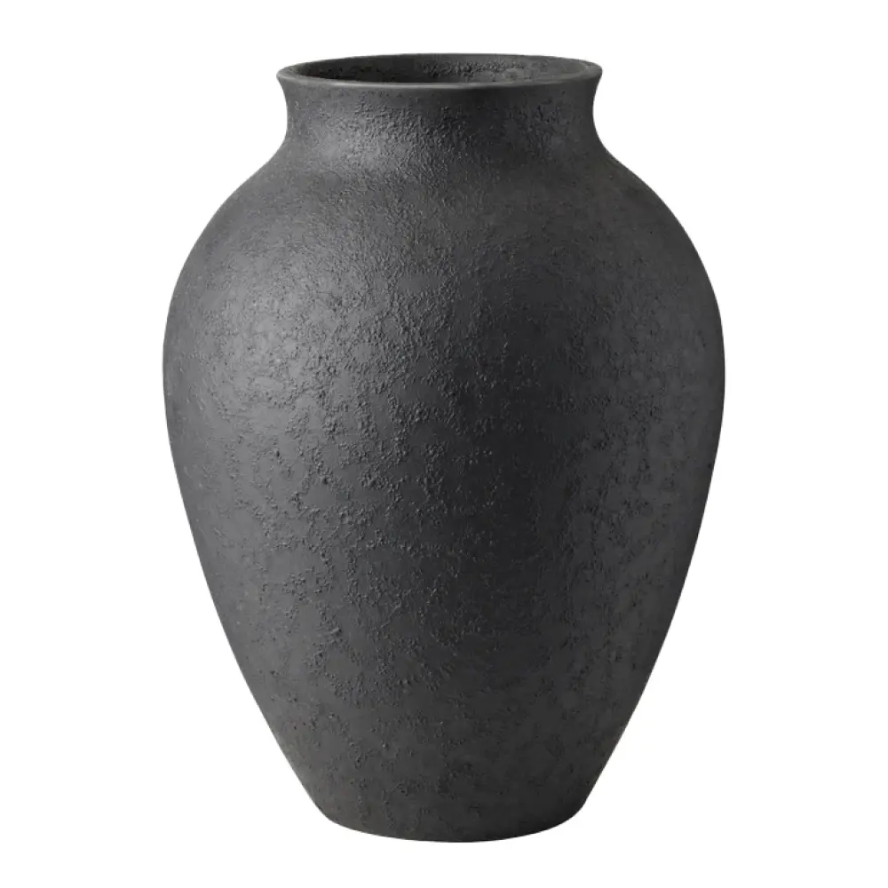 Knabstrup vase 27 cm svart