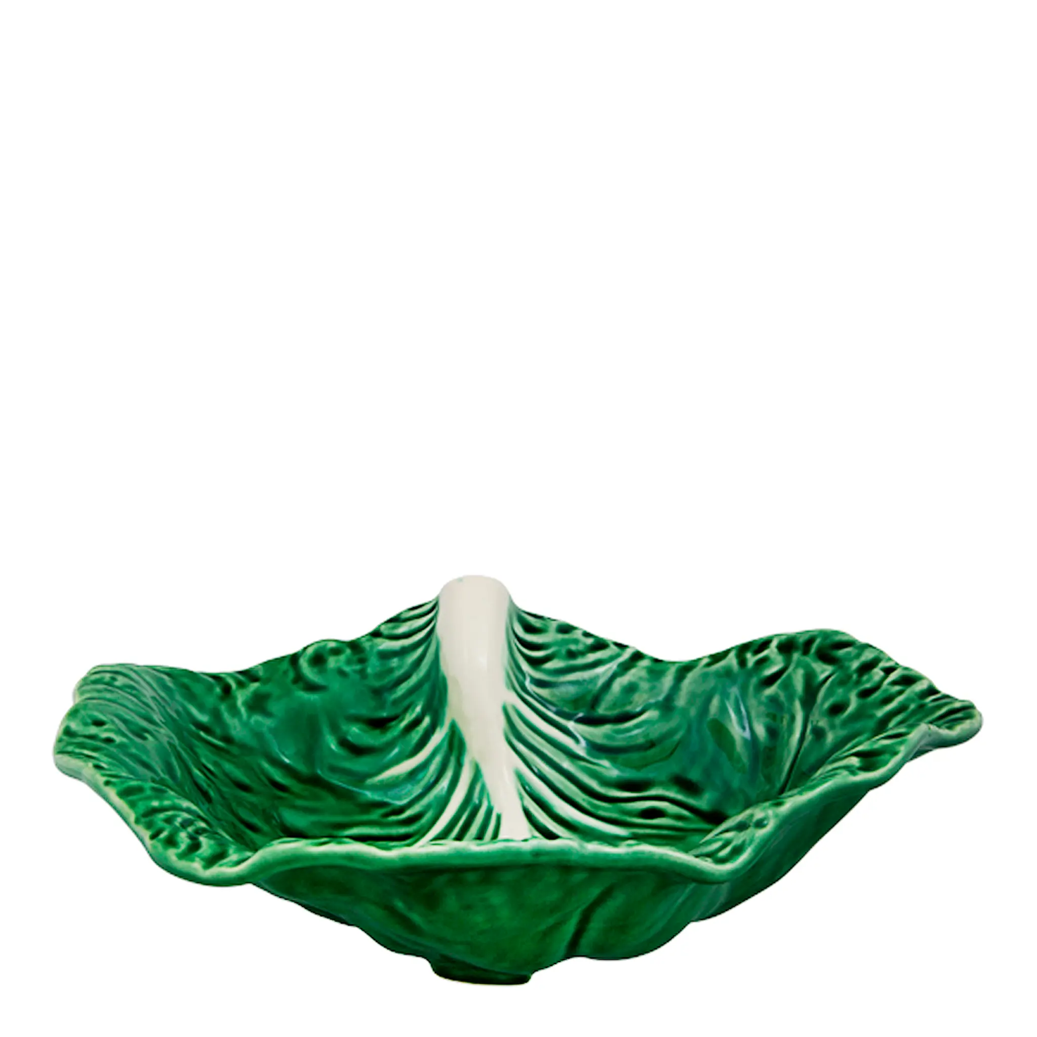 Bordallo Pinheiro Cabbage fat dypt 35 cm grønn