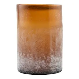 House Doctor Mist lysholder glass 19,5 cm brun