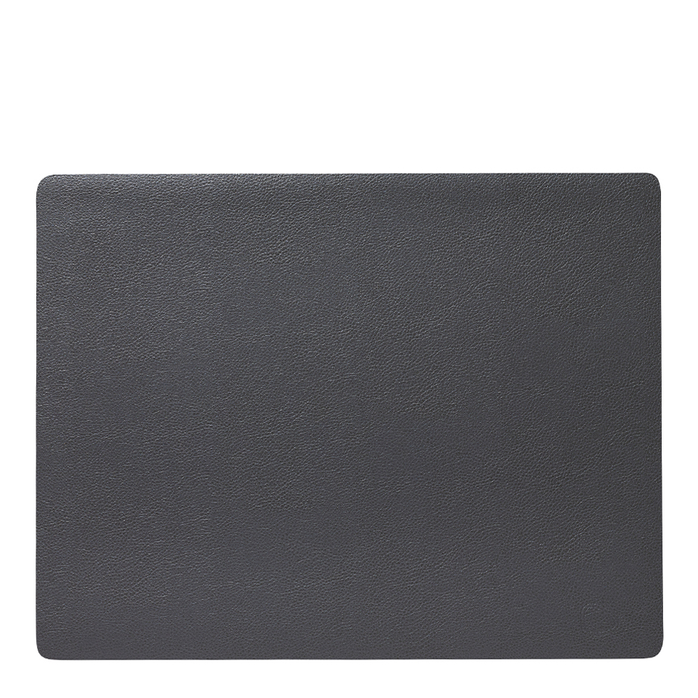 LIND DNA – Leather Serene Square Bordstablett L 35×44 cm Anthracite