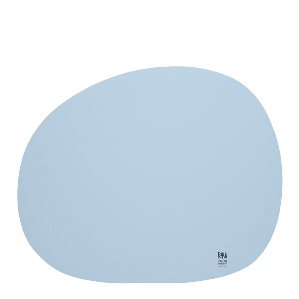 Aida – Raw Organic Bordstablett Silikon 41×33,5 cm  Sky Blue