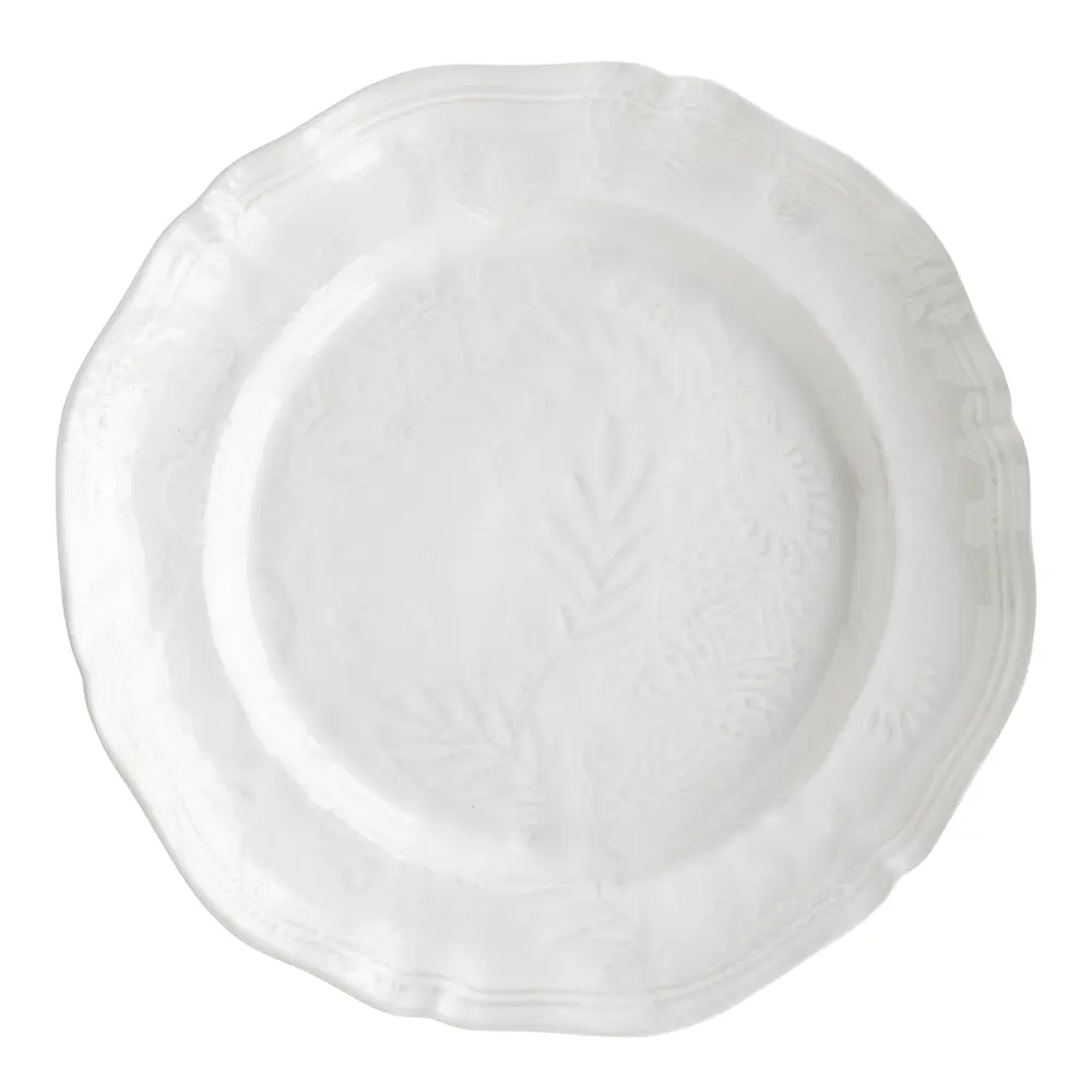 Arabesque Tarjoiluvati pyöreä 34 cm White