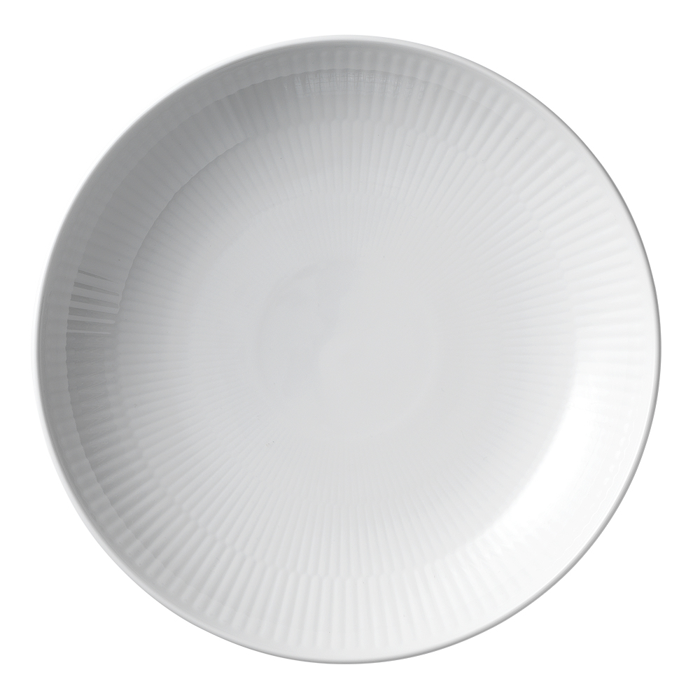 Royal Copenhagen - White Fluted Tallrik flat 20 cm