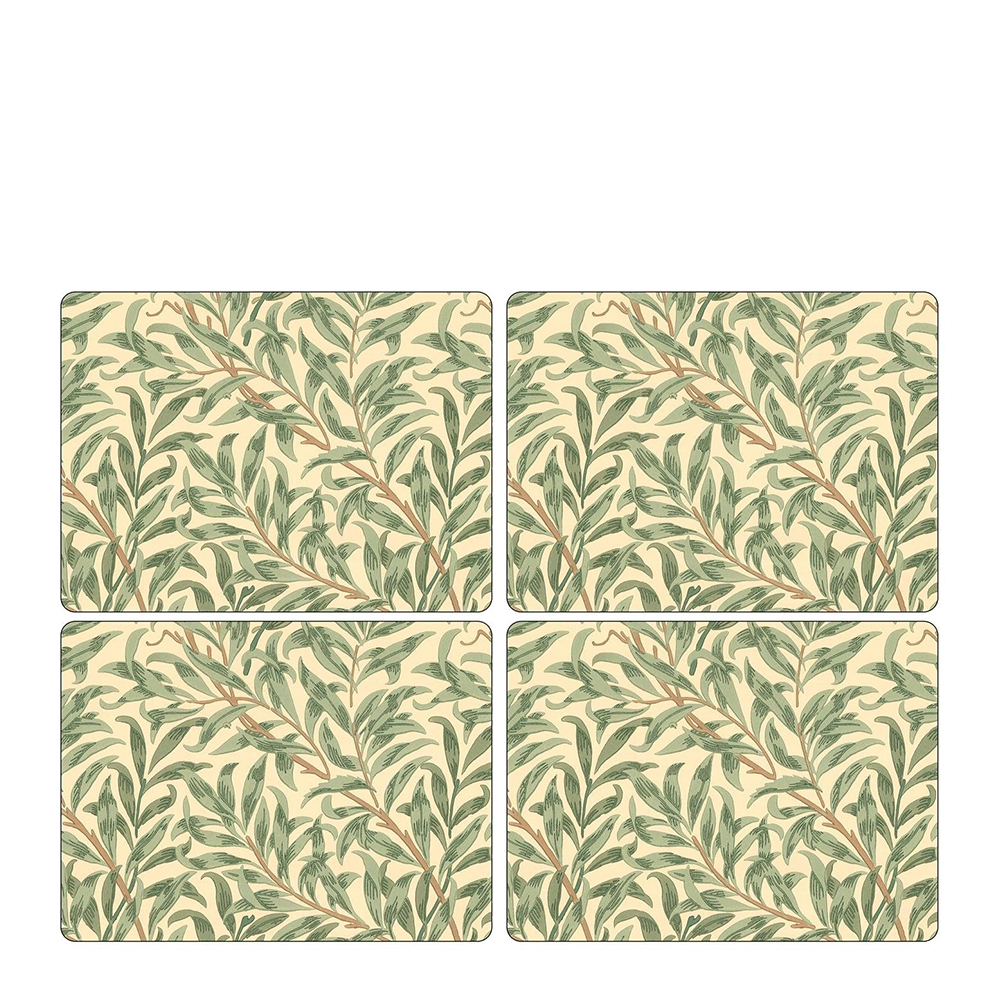 Morris & Co - Willow Bough Tabletter 30x40 cm 4-pack Grön