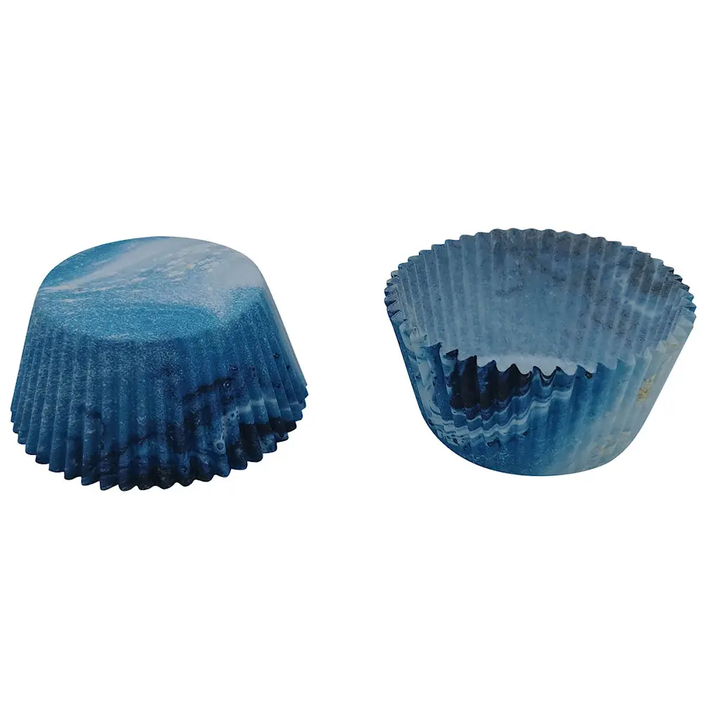 bAYk muffinsform 7 cm 50 stk blå/hvit