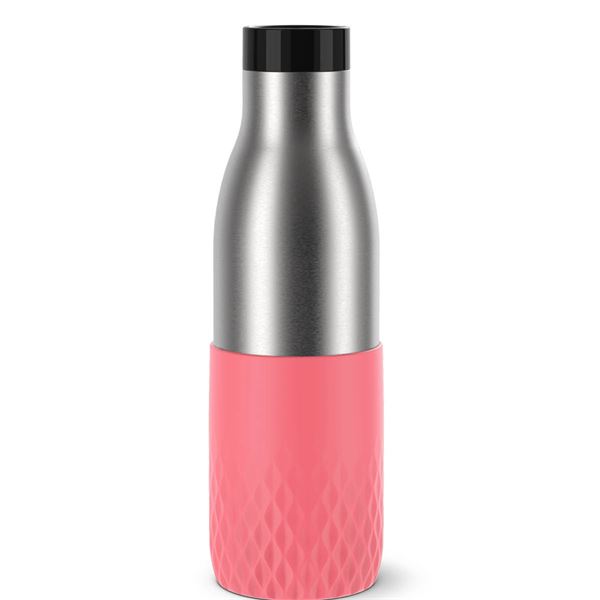 Läs mer om Tefal - Bludrop Sleeve Dricksflaska 50 cl Rosa/Silver