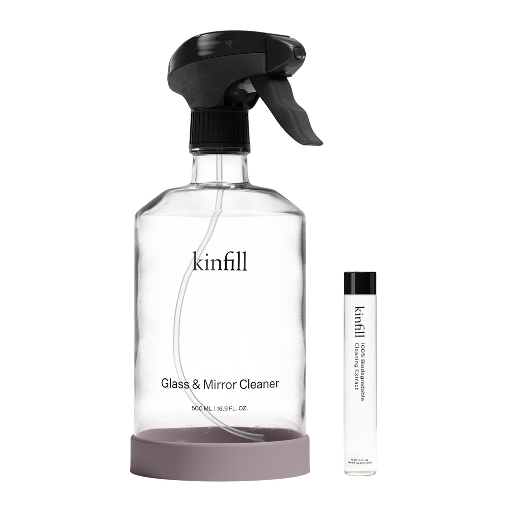 Kinfill – Startkit rengöringsspray glas och spegel 500 ml brune