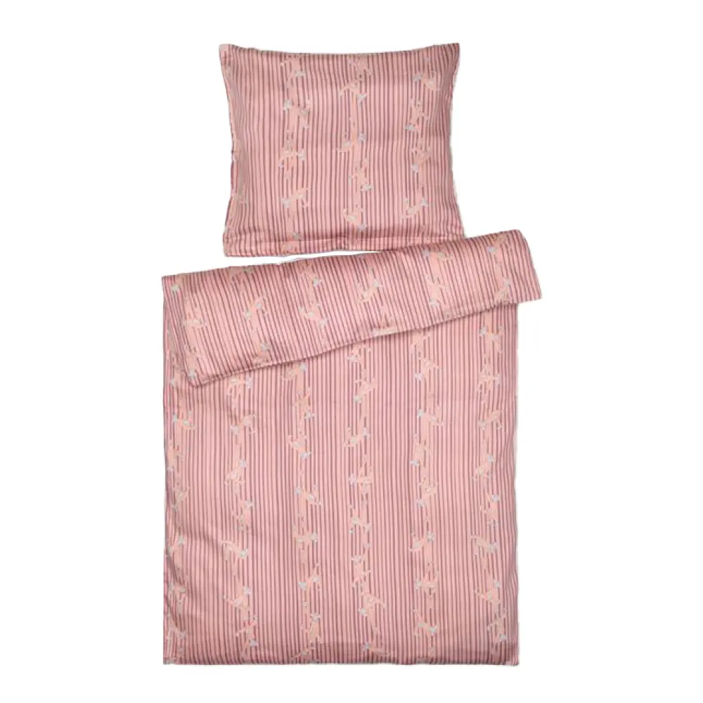 Apekatt Junior sengetøy 100x140 cm rosa