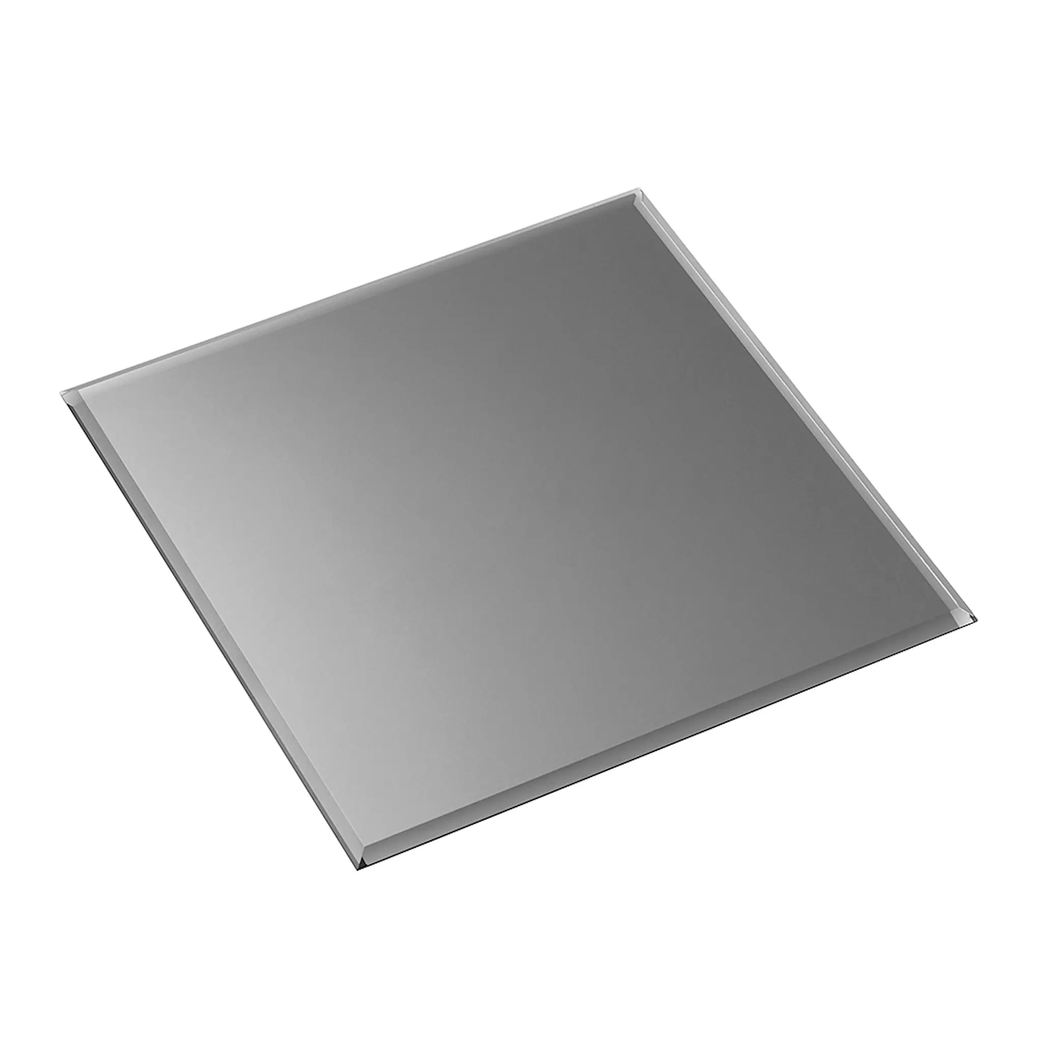 STOFF Nagel Glassbrett 4-kantet 27x27 cm røyk/svart