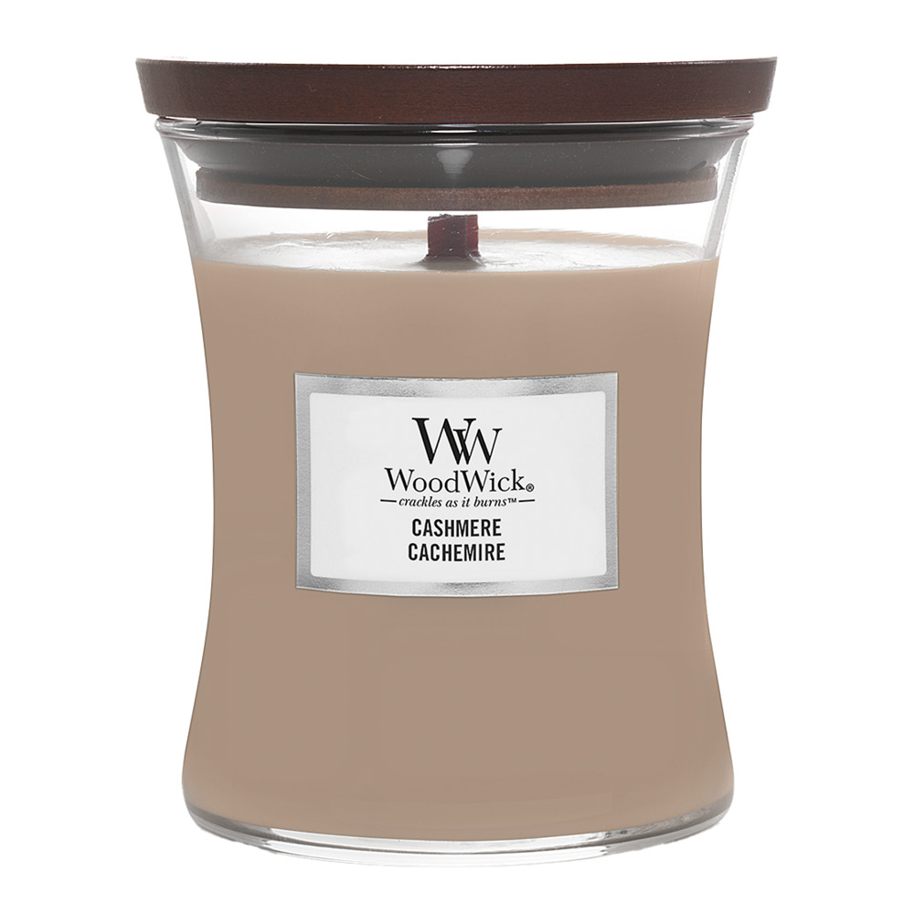 Läs mer om WoodWick - Hourglass doftljus medium cashmere