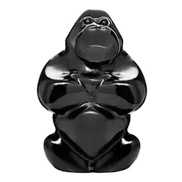 Kosta Boda Skulptur Gabba Gabba Hey 30,5 cm svart
