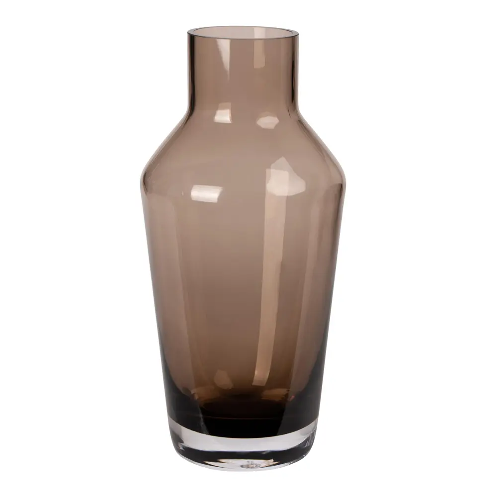 Symre vase 28 cm brun