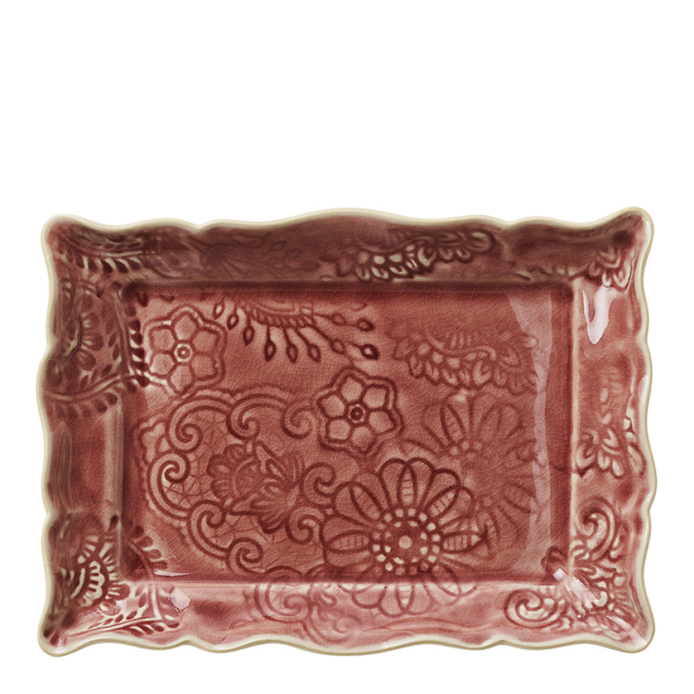 Läs mer om Sthål - Arabesque Assiett 19x13 cm Old Rose