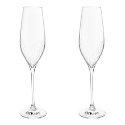Holmegaard Cabernet Lines Champagneglas 29 cl 2-pack Klar
