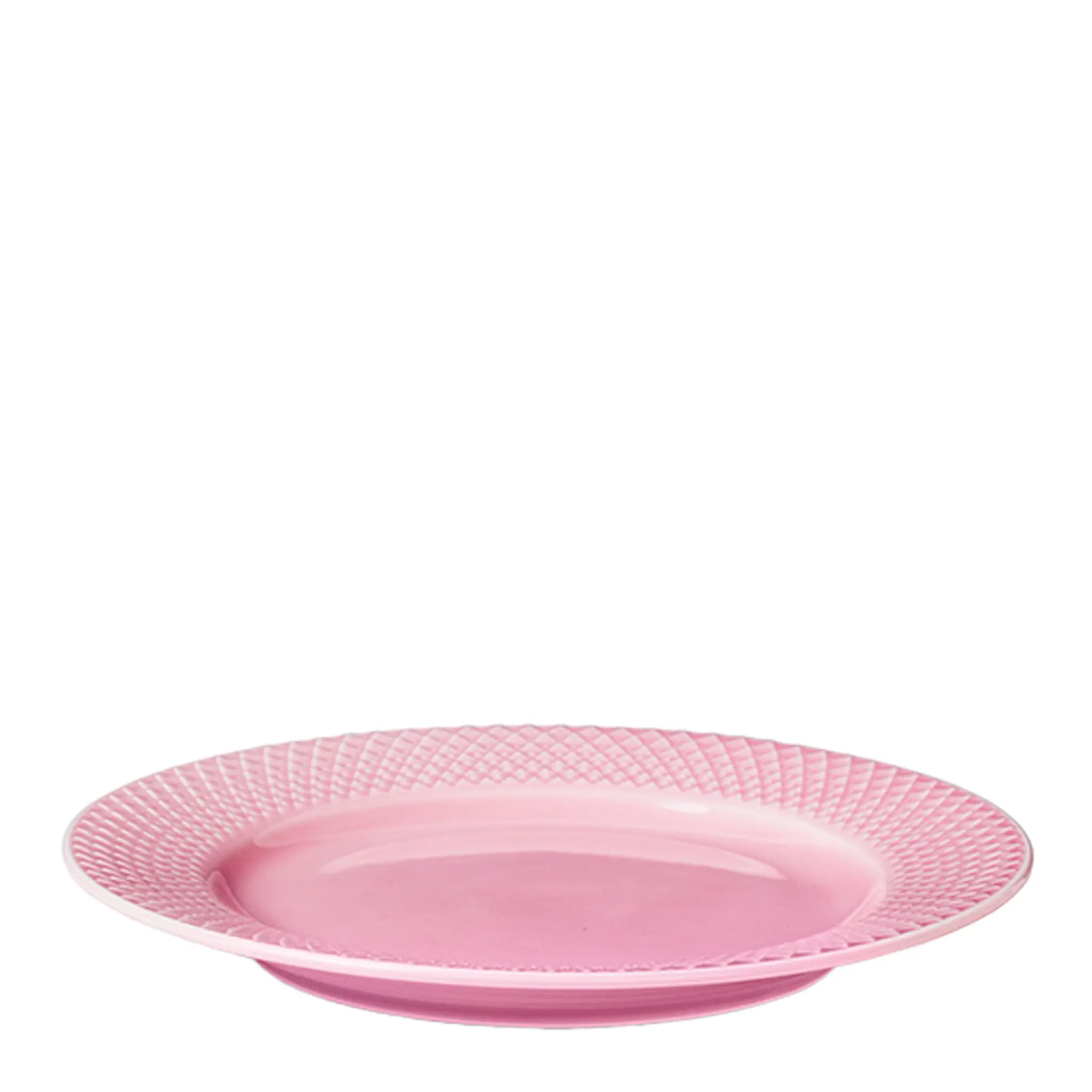 Lyngby Porcelæn Rhombe Color Lautanen 21 cm Vaaleanpunainen