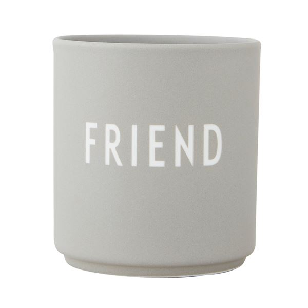 Läs mer om Design Letters - Favourite Mugg Friend 25 cl Grå