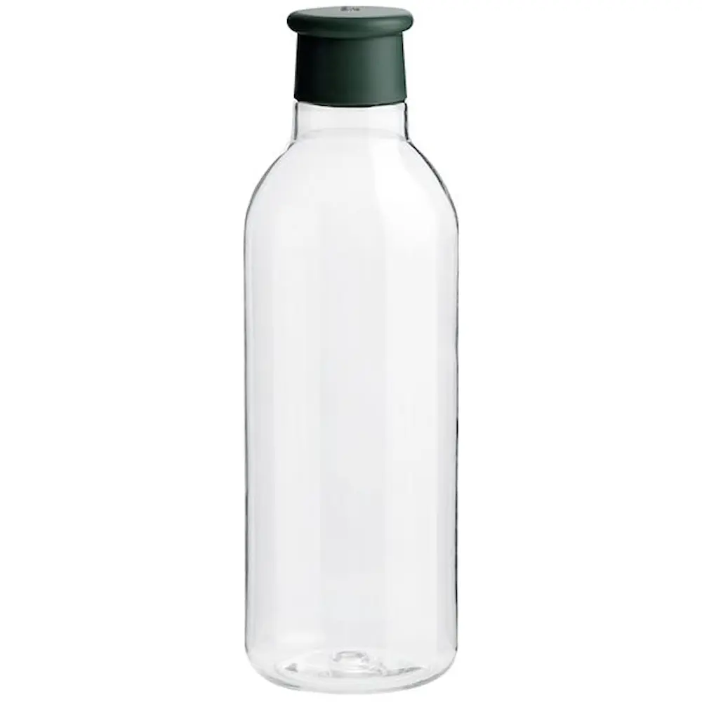DRINK-IT vannflaske 0,75L mørk grønn/klar
