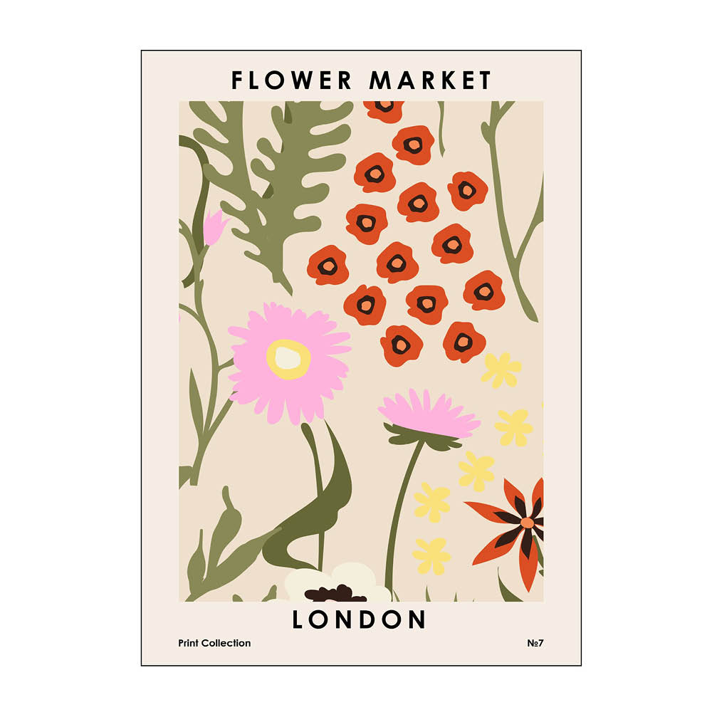 Läs mer om Poster & Frame - NKTN poster 30x40 cm flower market london