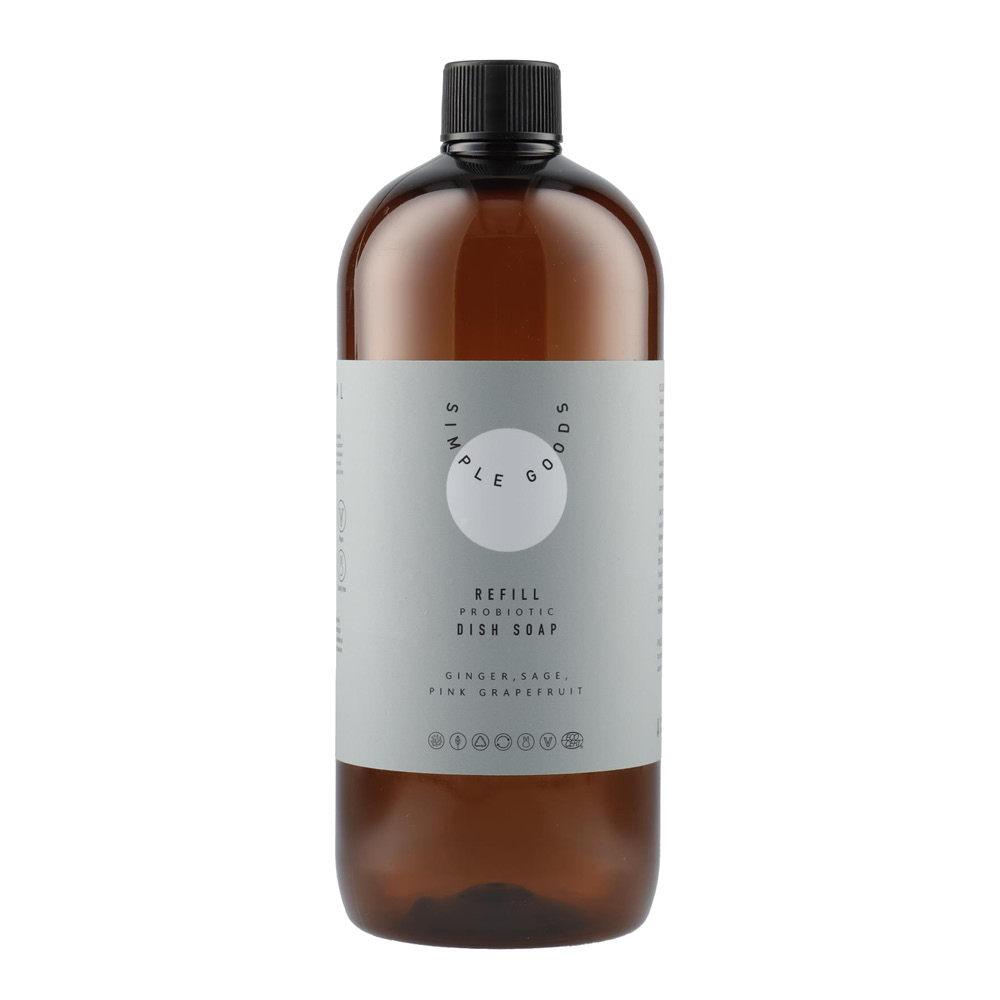 Läs mer om Simple Goods - Grapefruit refill diskmedel 1000 ml ljusblå