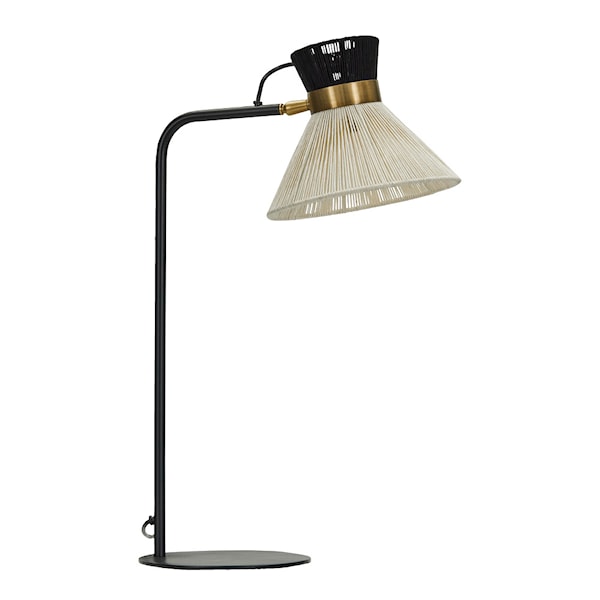 Cord bordslampa 56 cm svart