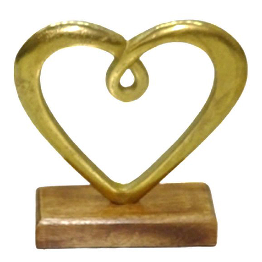 Dorre – Hedy Skulptur Hjärta 16 cm Guld