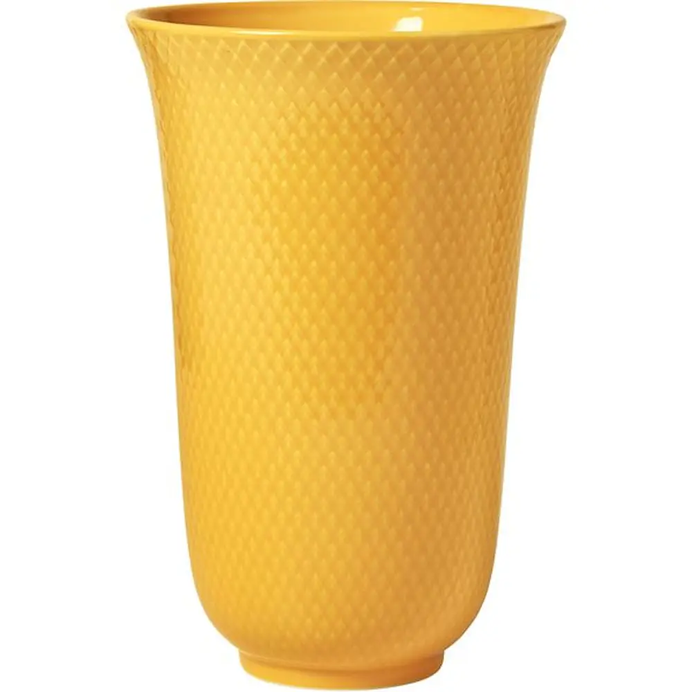 Rhombe Color vase 20 cm porselen gul