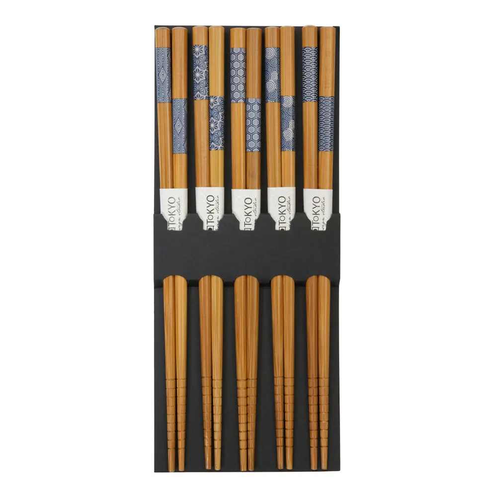 Spisepinner chopstick 5 deler blå