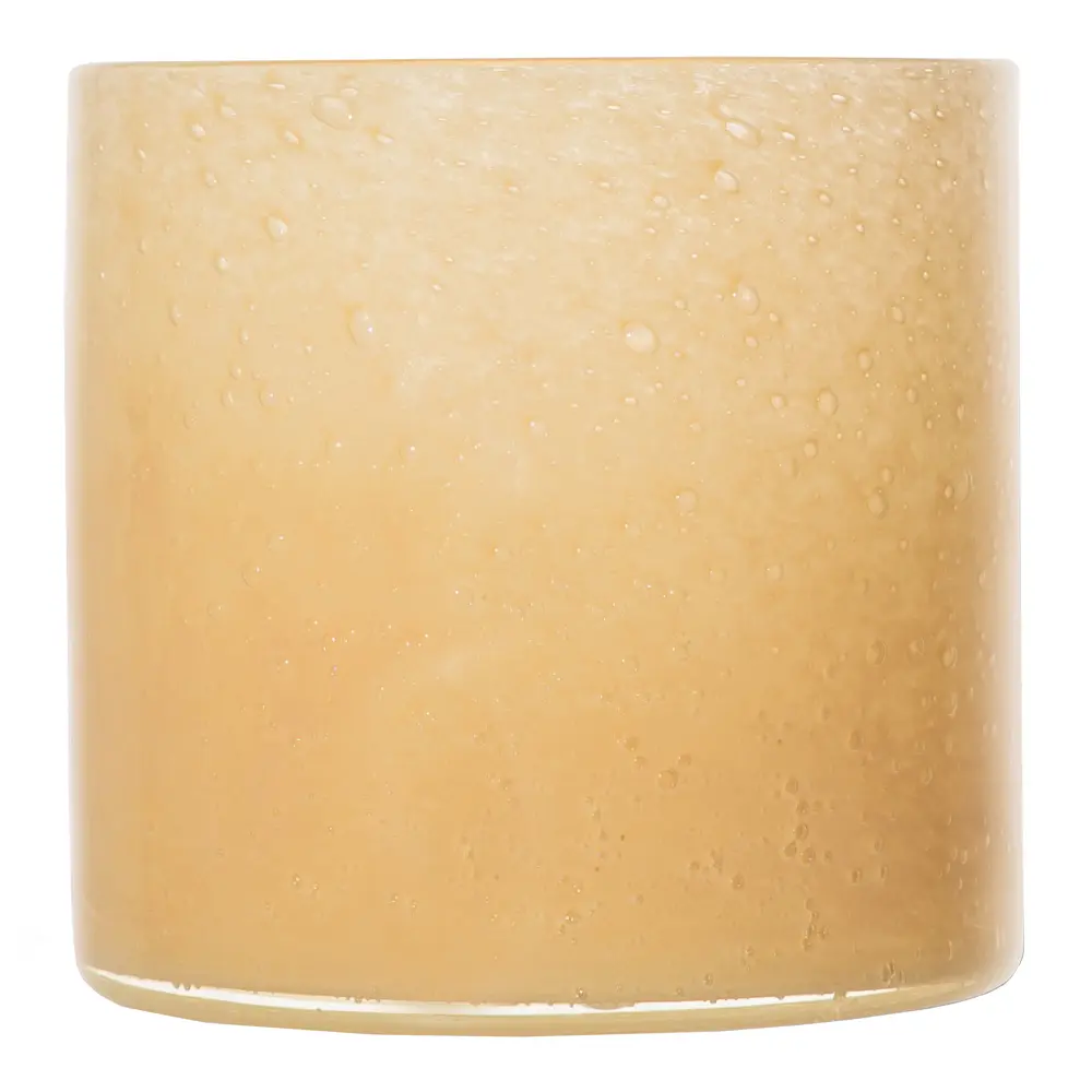 Calore vase/lyslykt 15x15 cm gul