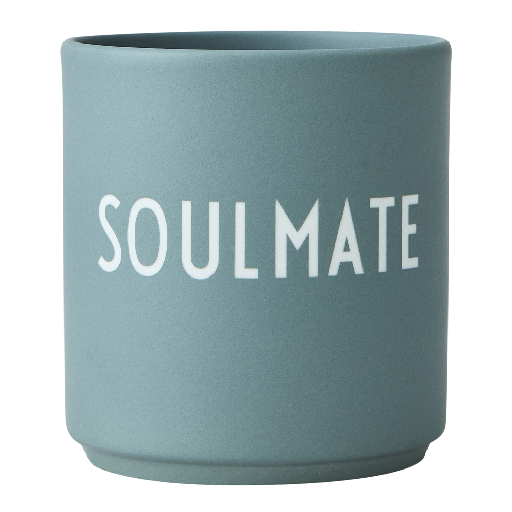 Design Letters - Favourite Mugg Soul Mate 25 cl Dusty Green