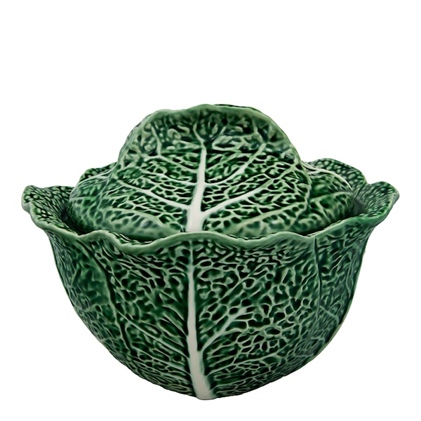 Cabbage Terrin / Skål med lock Kålblad 3 L Grön