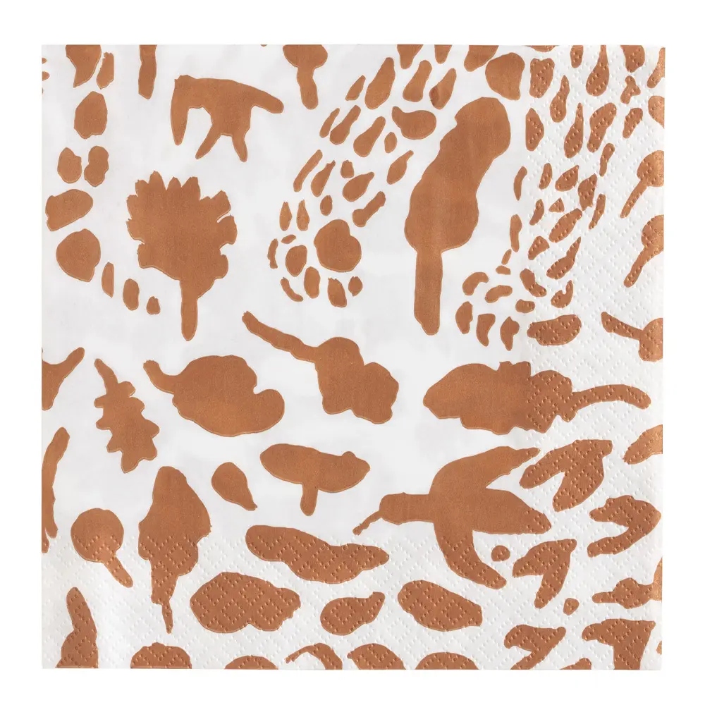 Oiva Toikka Collection serviett 33x33 cm cheetah brun
