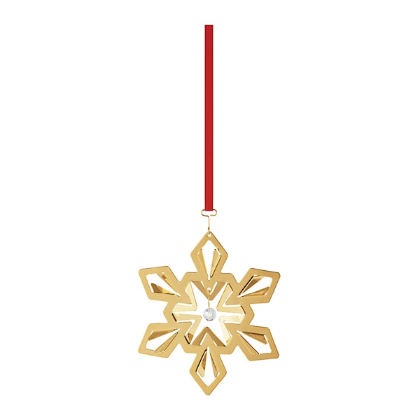 Jul 2024 ornament snöflinga guld