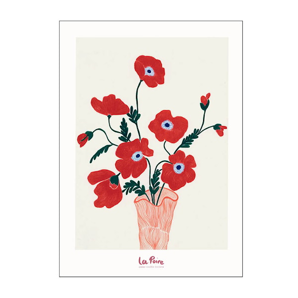 La Poire poster 50x70 cm poppies