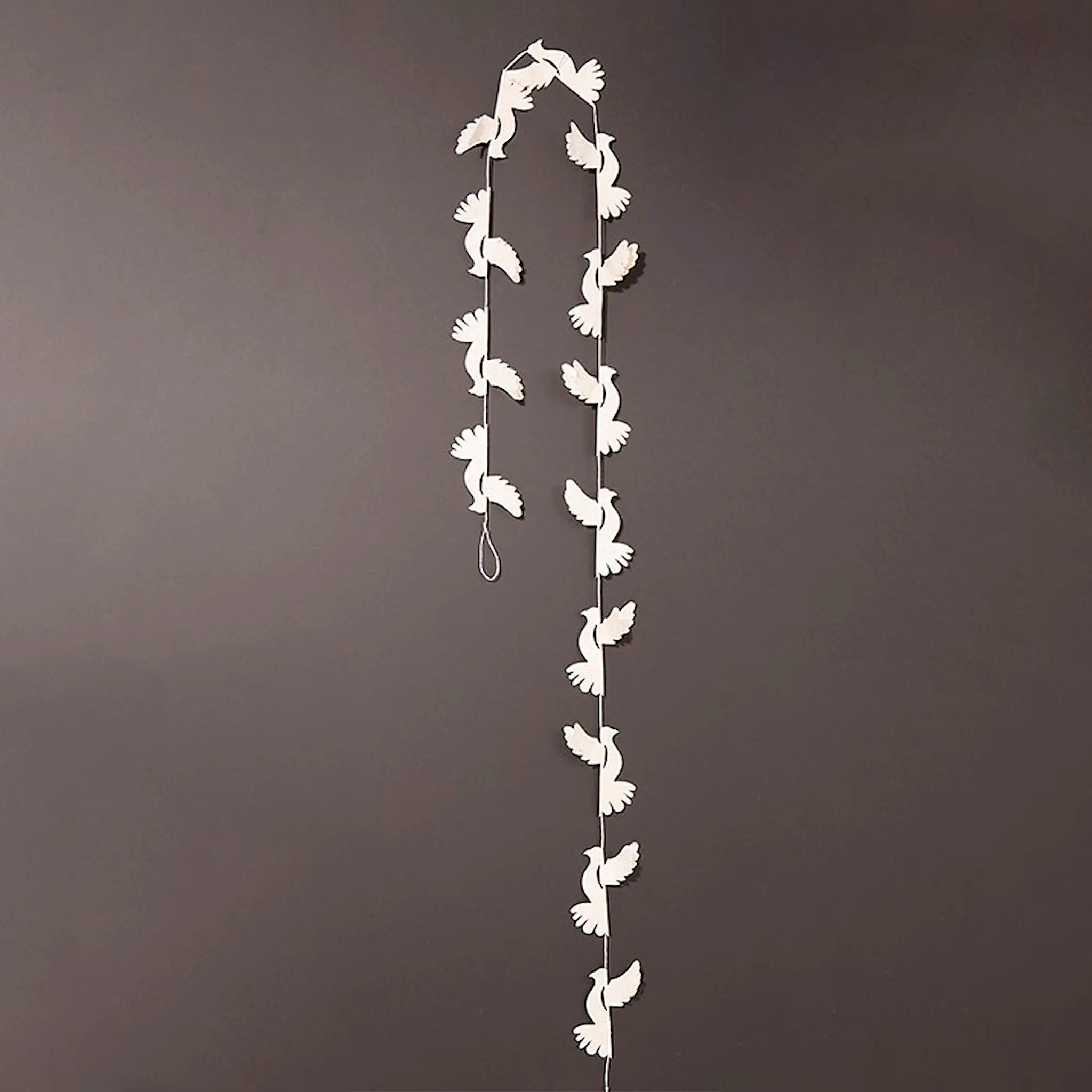 A World of Craft Girlander duer papir 140 cm hvit