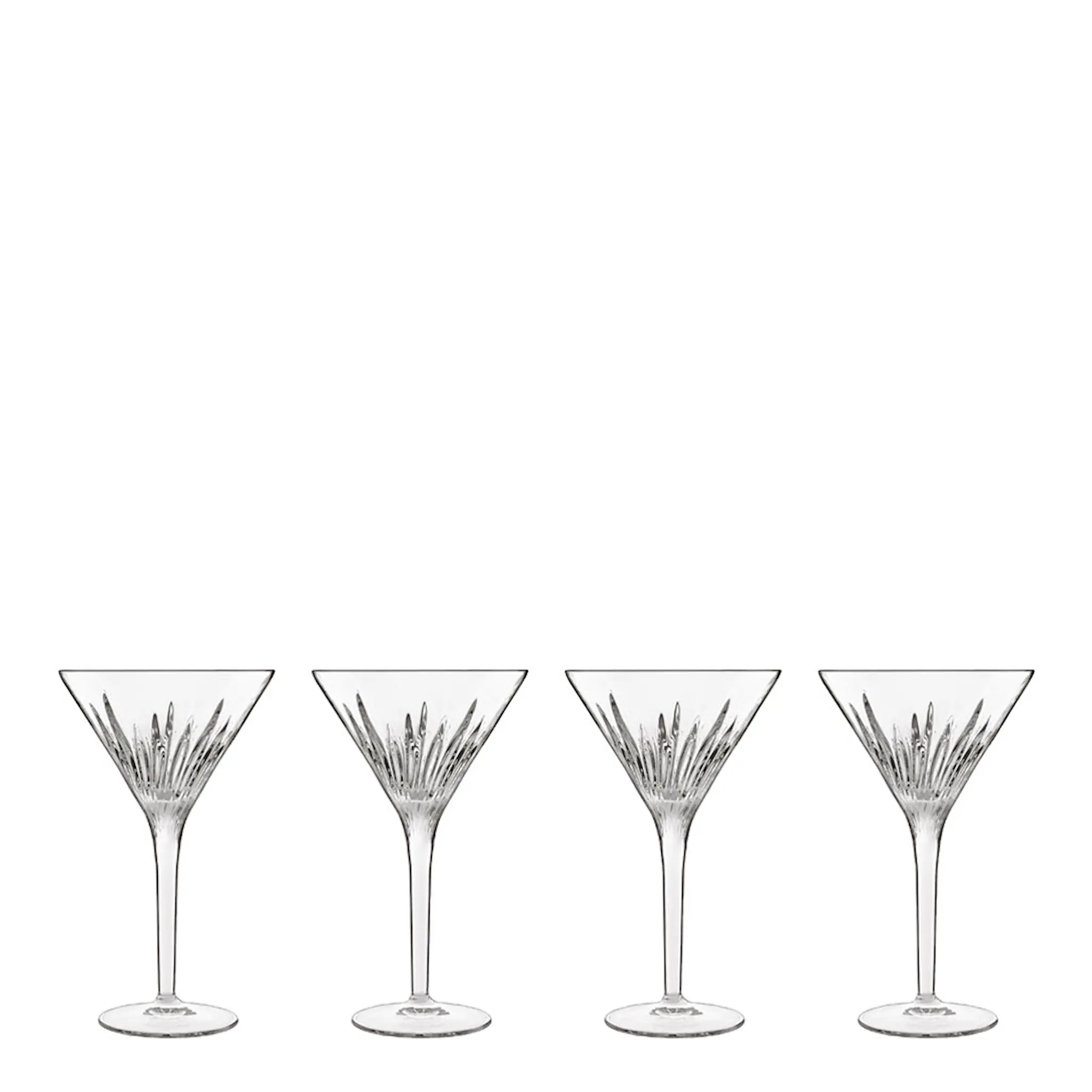 Luigi Bormioli Mixology martiniglass 21,5 cl 4 stk klar