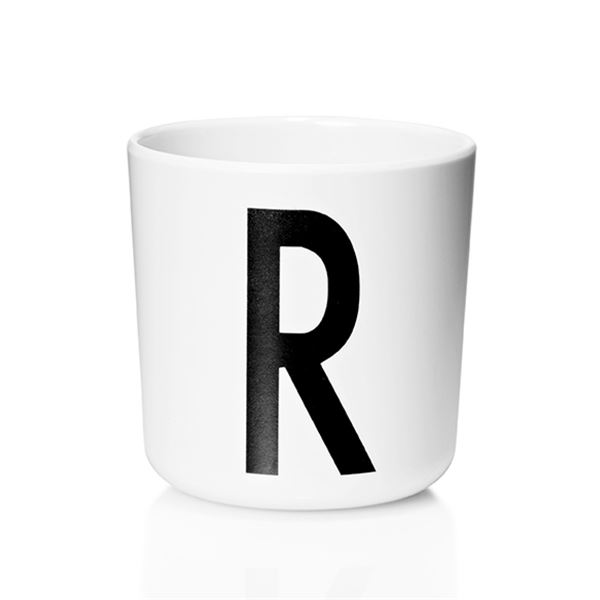 Design Letters - Melamin Mugg R 17,5 cl Vit