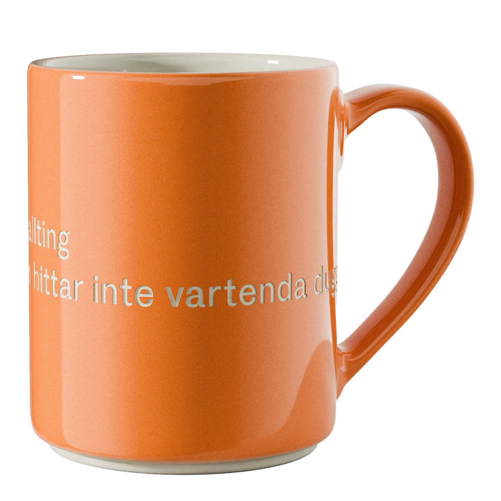 Design House Stockholm – Astrid Lindgren Mugg Orange Det är ingen ordning