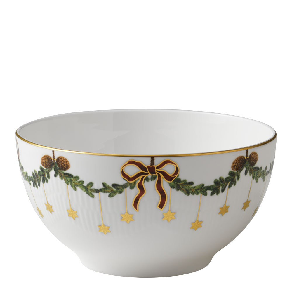 Royal Copenhagen – Star Fluted Christmas Skål 1,8 L