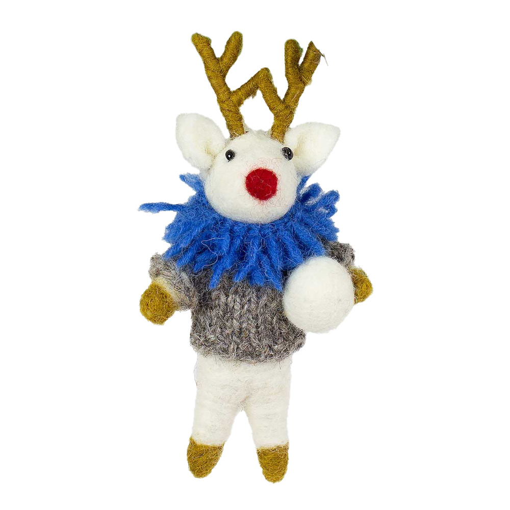 A World of Craft - Rudolf w Blue Collar Julhänge