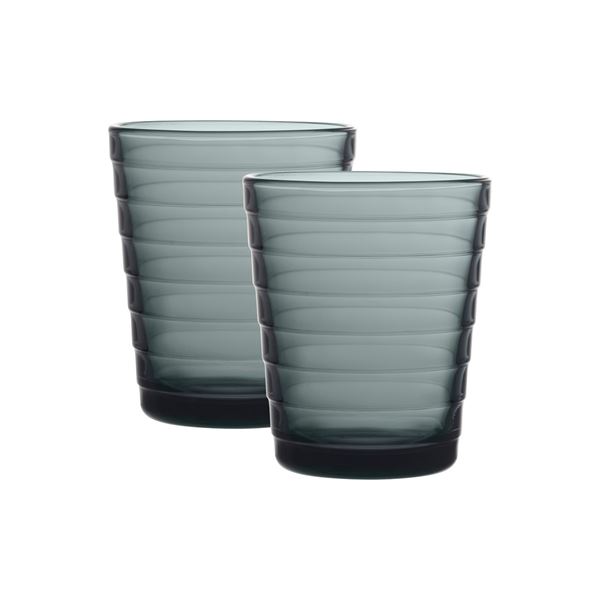 iittala – Aino Aalto Glas 22 cl 2-pack Mörkgrå