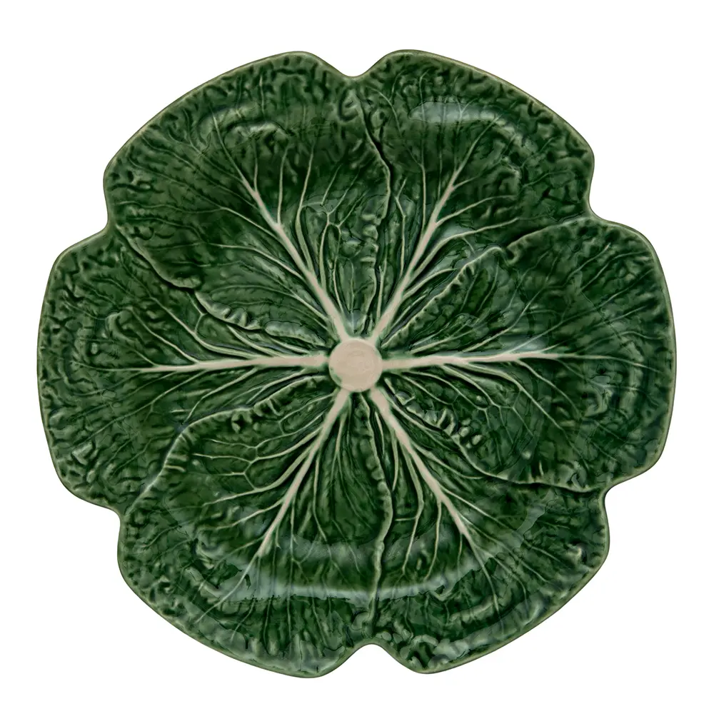 Cabbage tallerken kålblad 30,5 cm grønn