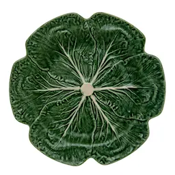 Bordallo Pinheiro Cabbage tallerken kålblad 30,5 cm grønn