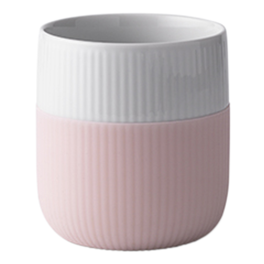 Royal Copenhagen – Fluted Contrast Mugg 35 cl Dahliarosa